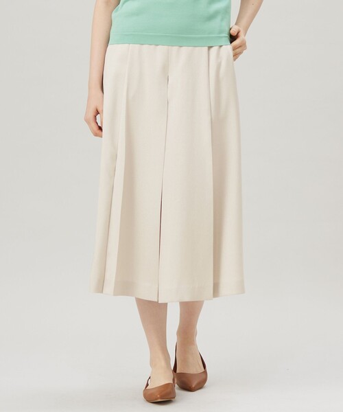 自由区（ジユウク）の「リネンライクシンセティックキュロット パンツ（その他パンツ・レディース・グレー系/サックスブルー系/ライトイエロー系・40/38）」の3枚目の写真