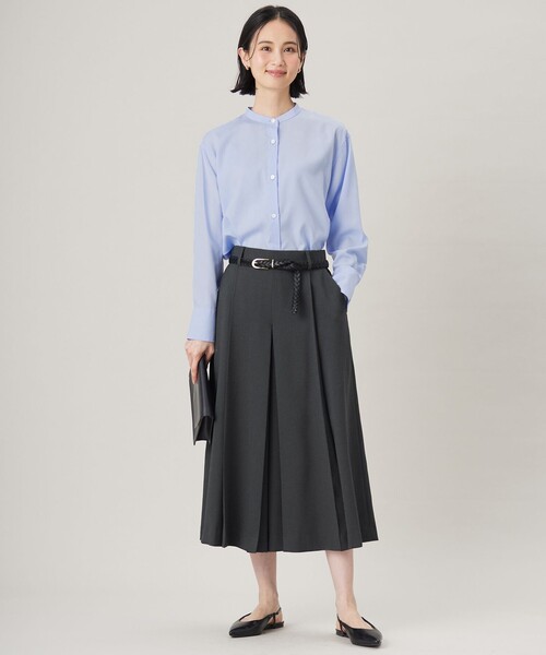 自由区（ジユウク）の「リネンライクシンセティックキュロット パンツ（その他パンツ・レディース・グレー系/サックスブルー系/ライトイエロー系・40/38）」の17枚目の写真