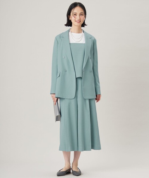 自由区（ジユウク）の「リネンライクシンセティックキュロット パンツ（その他パンツ・レディース・グレー系/サックスブルー系/ライトイエロー系・40/38）」の6枚目の写真