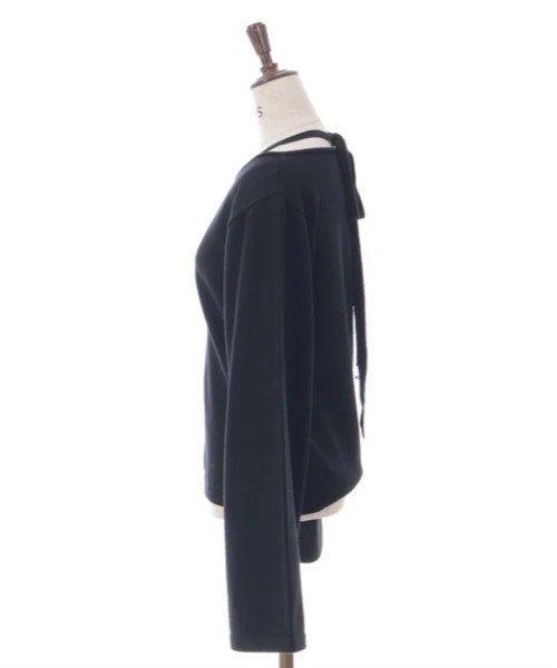 axes femme(アクシーズファム)の「チョーカー風ストラップニット(ニット/セーター・レディース・グレー/ブラック/ダークブラウン・FREE)」の12枚目の写真