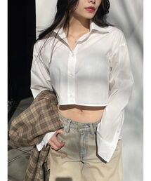 EVRIS | BASICクロップドカラーシャツ(シャツ/ブラウス)