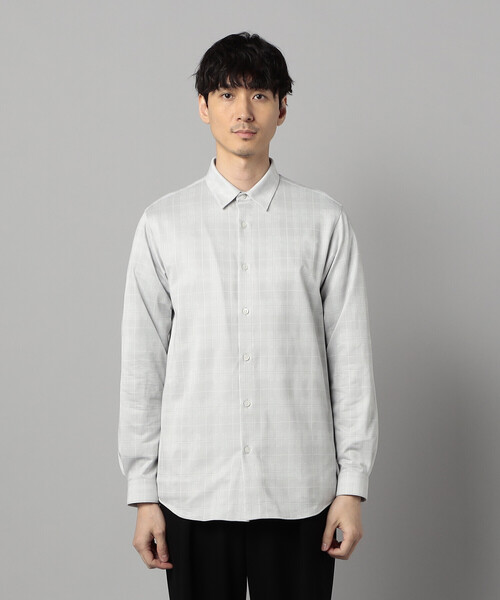 COMME CA MEN（コムサメン）の「和歌山編みイル・プリンチペ ジャージー　レギュラーカラーシャツ（シャツ/ブラウス・メンズ・ブラック/ライトグレー・S/M/L）」の12枚目の写真