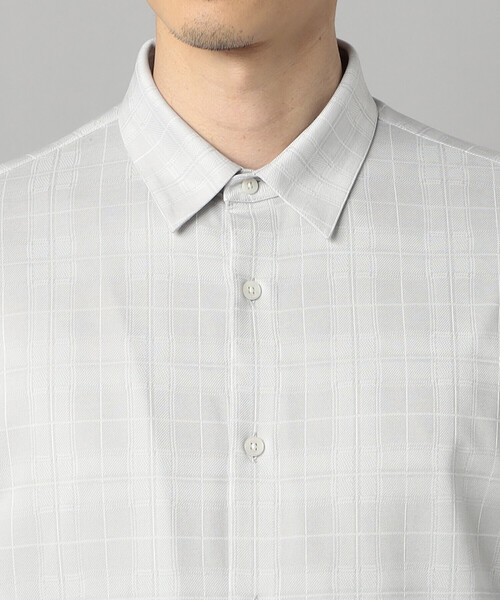 COMME CA MEN（コムサメン）の「和歌山編みイル・プリンチペ ジャージー　レギュラーカラーシャツ（シャツ/ブラウス・メンズ・ブラック/ライトグレー・S/M/L）」の15枚目の写真