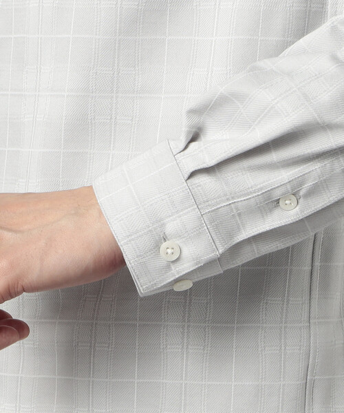 COMME CA MEN（コムサメン）の「和歌山編みイル・プリンチペ ジャージー　レギュラーカラーシャツ（シャツ/ブラウス・メンズ・ブラック/ライトグレー・S/M/L）」の22枚目の写真