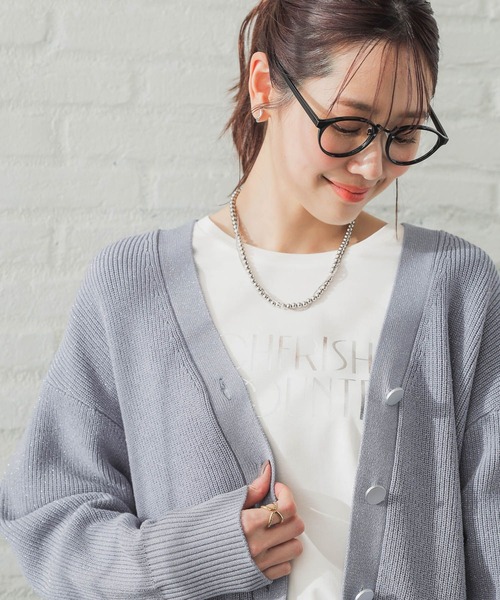 GLOBAL WORK(グローバルワーク)の「リッチクリーンプリントロンT/286046(Tシャツ/カットソー・レディース・スミクロ/グレイッシュベージュ/ホワイト系その他7/ホワイト系その他6/ホワイト系その他5・MEDIUM/SMALL/LARGE)」の14枚目の写真