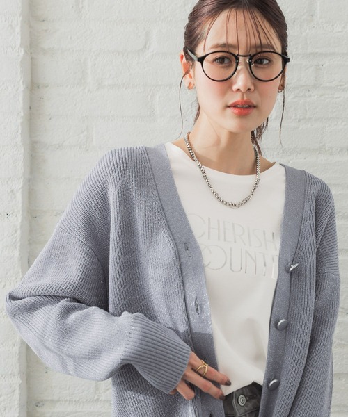 GLOBAL WORK(グローバルワーク)の「リッチクリーンプリントロンT/286046(Tシャツ/カットソー・レディース・スミクロ/グレイッシュベージュ/ホワイト系その他7/ホワイト系その他6/ホワイト系その他5・MEDIUM/SMALL/LARGE)」の15枚目の写真