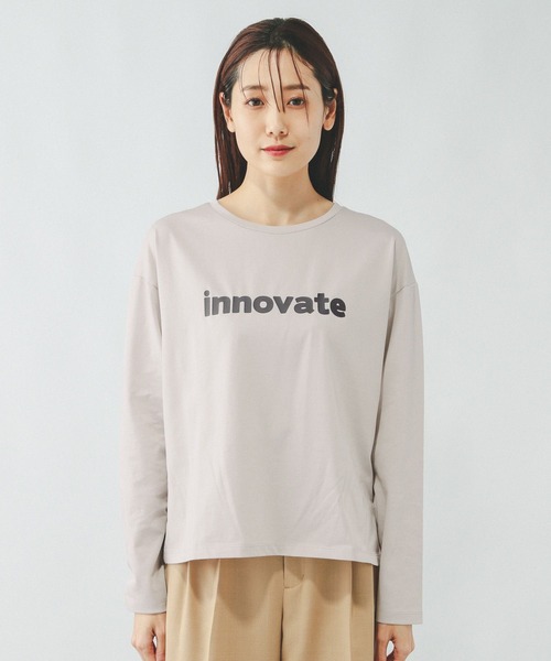 キョクページ GLOBAL WORK｜リッチクリーンプリントロンT/286046 | Rakuten Fashion