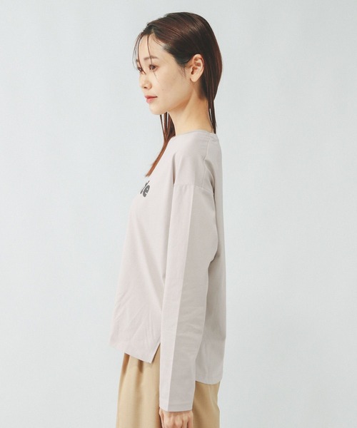 GLOBAL WORK(グローバルワーク)の「リッチクリーンプリントロンT/286046(Tシャツ/カットソー・レディース・スミクロ/グレイッシュベージュ/ホワイト系その他7/ホワイト系その他6/ホワイト系その他5・MEDIUM/SMALL/LARGE)」の20枚目の写真