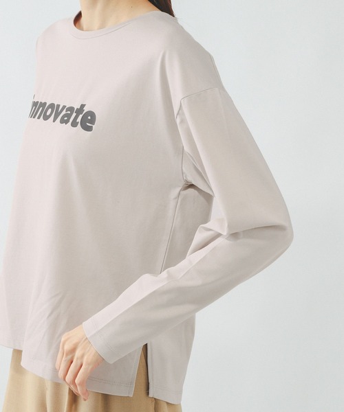 セール】リッチクリーンプリントロンT/286046(Tシャツ/カットソー セール】リッチクリーンプリントロンT/286046(Tシャツ/カットソー