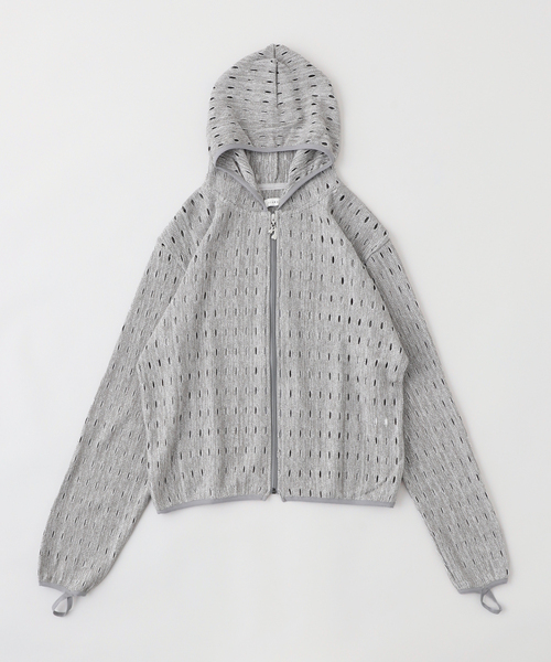 JIEDA(ジエダ)の「【JIEDA / ジエダ】HOLE ZIP HOODIE(パーカー・メンズ・グレー/ブラック・1/2)」の2枚目の写真
