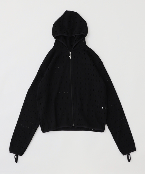 JIEDA(ジエダ)の「【JIEDA / ジエダ】HOLE ZIP HOODIE(パーカー・メンズ・グレー/ブラック・1/2)」の1枚目の写真