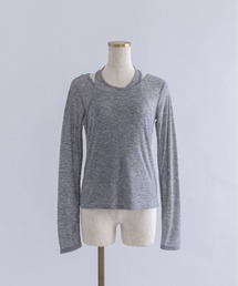 Faux Layer Sheer Ribbed Top