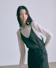 Faux Layer Sheer Ribbed Top