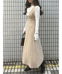 LAGUNAMOON | メランジジャンパースカート(ジャンパースカート)