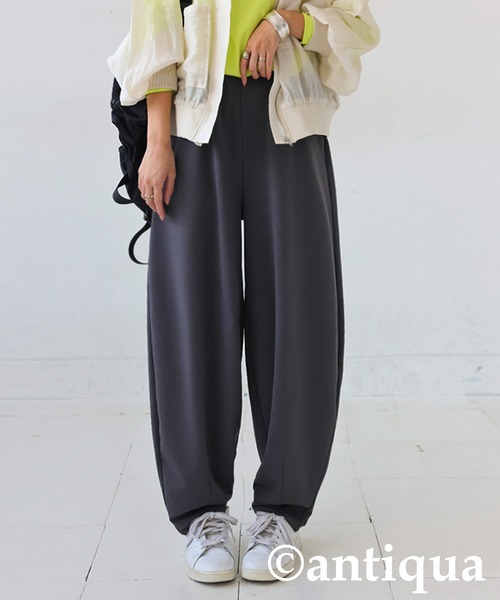 antiqua(アンティカ)の「ポンチカーブパンツ(その他パンツ・レディース・チャコールグレー/アイボリー/ブラック・ONESIZE)」の16枚目の写真