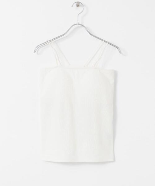 SENSE OF PLACE by URBAN RESEARCH(センスオブプレイスバイアーバンリサーチ)の「『一部WEB限定カラー』ダブルストラップカップツキキャミソール(キャミソール・レディース・ブラック/ライトベージュ/モカ/イエロー/ホワイト/パープル・ONE)」の14枚目の写真