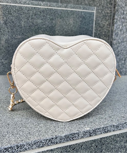 one wayザッカ（ワンウェイザッカ）の「ハートキルティングチェーンバック（ショルダーバッグ・レディース・ブラック/レッド/アイボリー・FREE）」の11枚目の写真