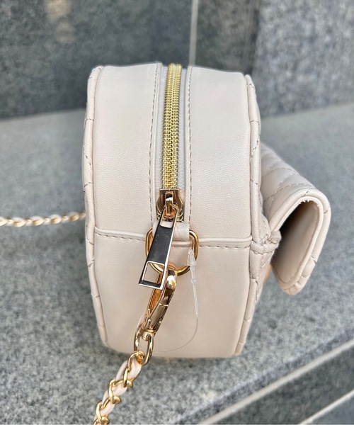 one wayザッカ（ワンウェイザッカ）の「ハートキルティングチェーンバック（ショルダーバッグ・レディース・ブラック/レッド/アイボリー・FREE）」の13枚目の写真