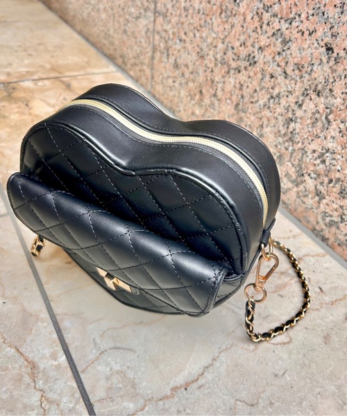 one wayザッカ（ワンウェイザッカ）の「ハートキルティングチェーンバック（ショルダーバッグ・レディース・ブラック/レッド/アイボリー・FREE）」の15枚目の写真