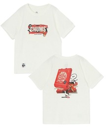 CHUMS(`X)́yCHUMSz Kids CHUMS Pizza Box T-Shirt LbY `X sU{bNX eB[Vc(TVc/Jbg\[)