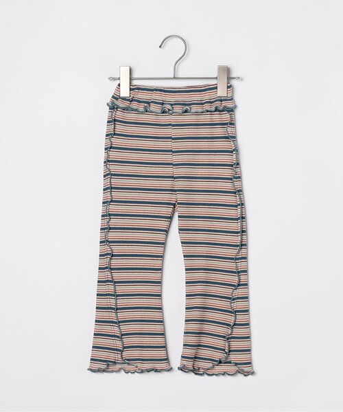 p.premier（ピードットプルミエ）の「【ジュニア対応】マルチボーダーワッフルフレアメロウパンツ（その他パンツ・キッズ・パープル/ブラウン/ブルー・140/130/120/110/100/90/80）」の15枚目の写真