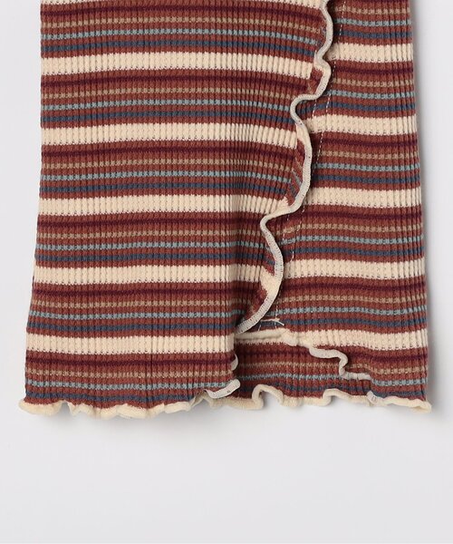 p.premier（ピードットプルミエ）の「【ジュニア対応】マルチボーダーワッフルフレアメロウパンツ（その他パンツ・キッズ・パープル/ブラウン/ブルー・140/130/120/110/100/90/80）」の17枚目の写真