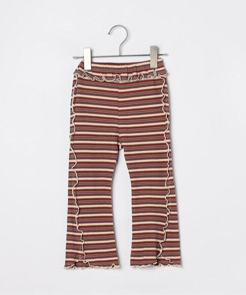 p.premier（ピードットプルミエ）の「【ジュニア対応】マルチボーダーワッフルフレアメロウパンツ（その他パンツ・キッズ・パープル/ブラウン/ブルー・140/130/120/110/100/90/80）」の19枚目の写真