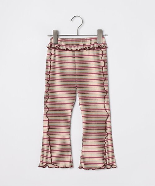 p.premier（ピードットプルミエ）の「【ジュニア対応】マルチボーダーワッフルフレアメロウパンツ（その他パンツ・キッズ・パープル/ブラウン/ブルー・140/130/120/110/100/90/80）」の20枚目の写真