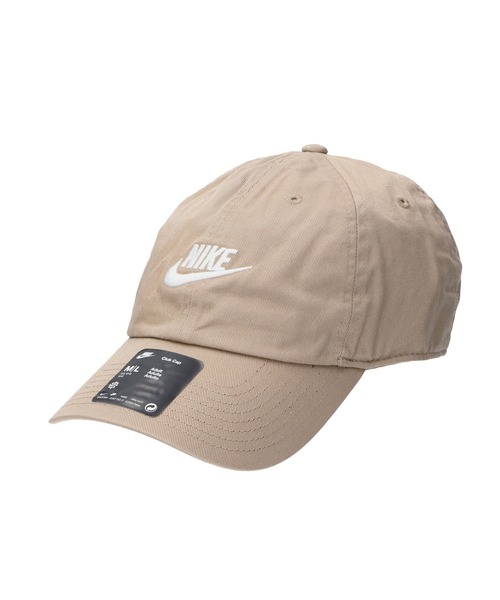 NIKE(ナイキ)の「NIKE CLUB CB FUT WSH L CAP FB536(キャップ・レディース・ホワイト/レッド/ベージュ/ネイビー/グレー/ブラック・ONE SIZE)」の4枚目の写真