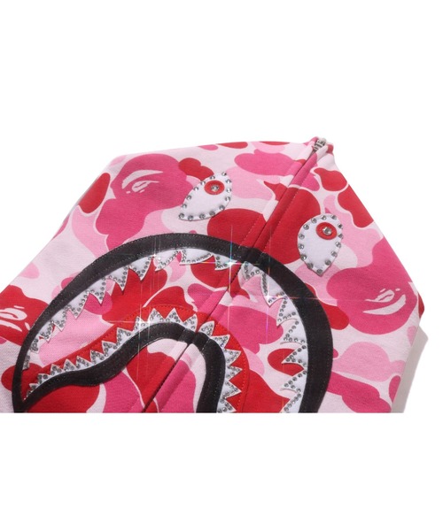 A BATHING APE（アベイシングエイプ）の「ABC CAMO CRYSTAL STONE SHARK FULL ZIP HOODIE（パーカー・メンズ・ピンク/グリーン/ブルー・X-LARGE/SMALL/MEDIUM/LARGE/XX-LARGE）」の12枚目の写真