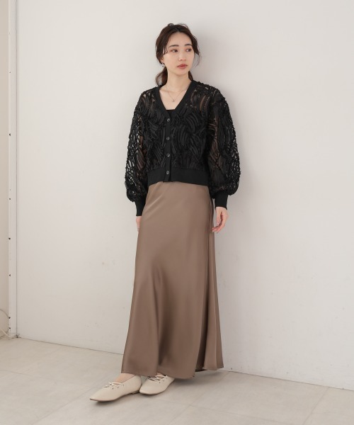 アンティークテープレースカーディガン