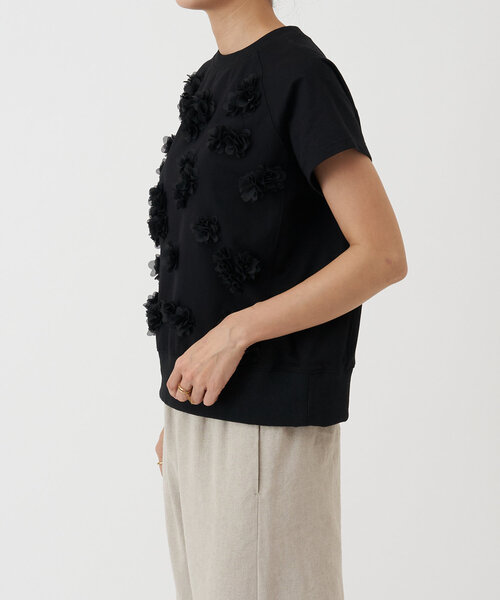 BEARDSLEY フラワーTee ブラック 新品 BEARDSLEY - BEARDSLEY フラワーTee ブラック 新品の通販 by