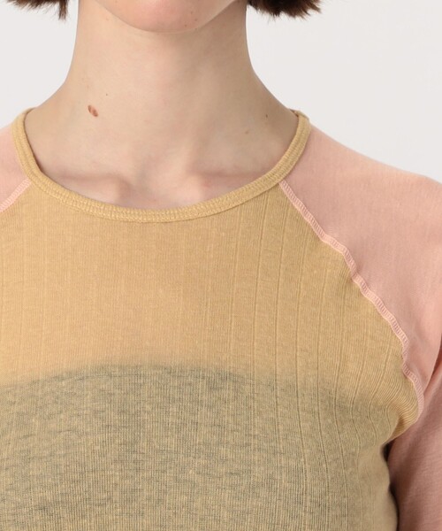 ベースレンジGENE LONGSLEEVEガーゼtodayful roku Gene Long Sleeve Tee in Assortment | Fine organic cotton rib