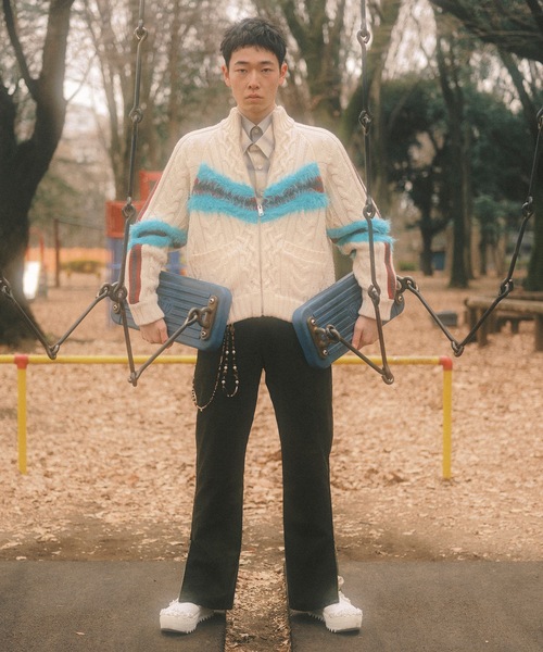 amok（アモク）の「DOCKING SHIRT（シャツ/ブラウス・メンズ・ブラック/ミント・S/M/L）」の4枚目の写真