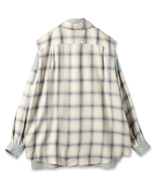 amok（アモク）の「DOCKING SHIRT（シャツ/ブラウス・メンズ・ブラック/ミント・S/M/L）」の6枚目の写真