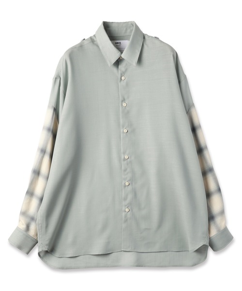 amok（アモク）の「DOCKING SHIRT（シャツ/ブラウス・メンズ・ブラック/ミント・S/M/L）」の7枚目の写真