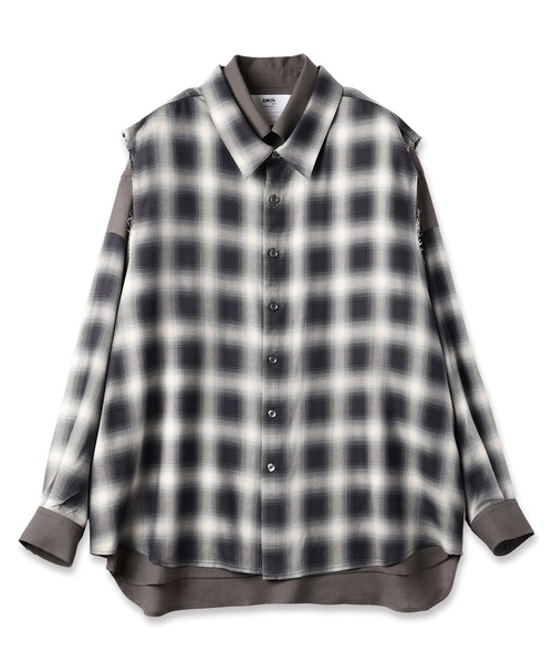 amok（アモク）の「DOCKING SHIRT（シャツ/ブラウス・メンズ・ブラック/ミント・S/M/L）」の9枚目の写真