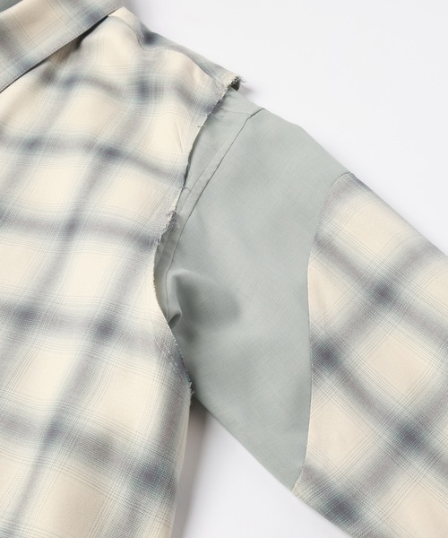 amok（アモク）の「DOCKING SHIRT（シャツ/ブラウス・メンズ・ブラック/ミント・S/M/L）」の15枚目の写真