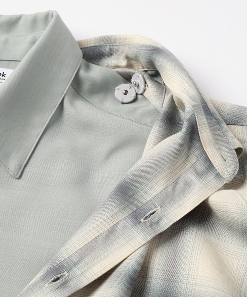 amok（アモク）の「DOCKING SHIRT（シャツ/ブラウス・メンズ・ブラック/ミント・S/M/L）」の16枚目の写真