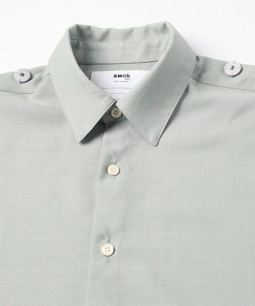 amok（アモク）の「DOCKING SHIRT（シャツ/ブラウス・メンズ・ブラック/ミント・S/M/L）」の17枚目の写真