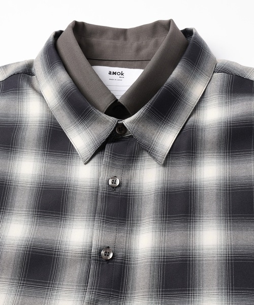 amok（アモク）の「DOCKING SHIRT（シャツ/ブラウス・メンズ・ブラック/ミント・S/M/L）」の22枚目の写真