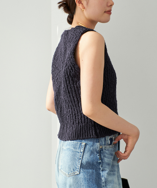 plage COTTON SLUB KNIT ベスト COTTON SLUB KNIT ベスト（ベスト）｜Plage（プラージュ）の通販