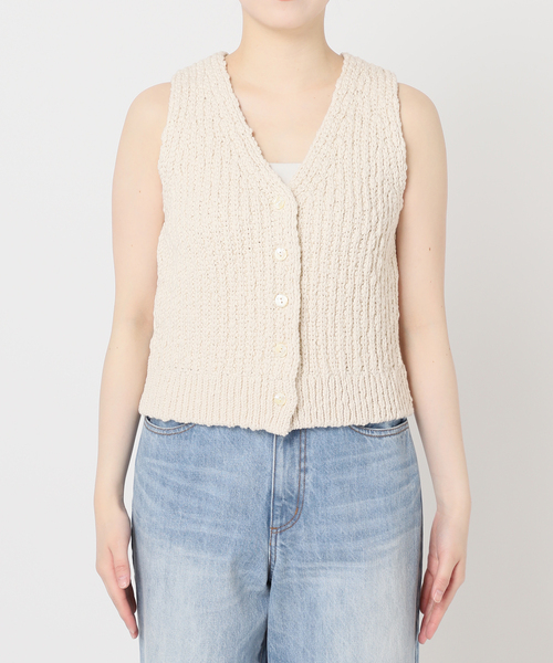 Plage COTTON SLUB KNIT ベスト