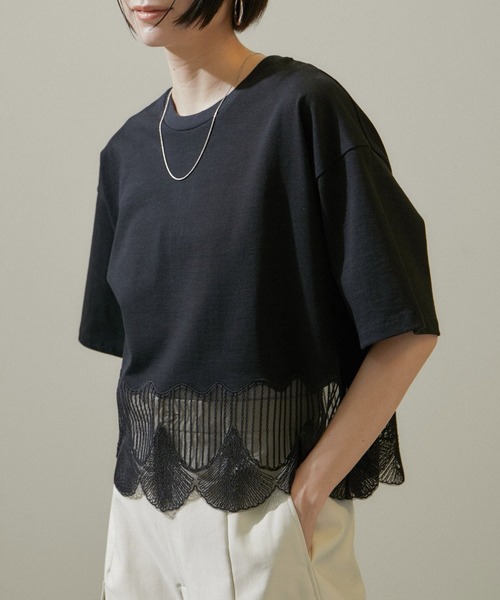 楽天市場】シェルスカラップTシャツ 2 SALON adam et rope