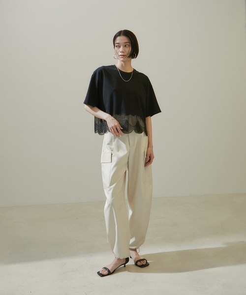 楽天市場】シェルスカラップTシャツ SALON adam et rope' サロン