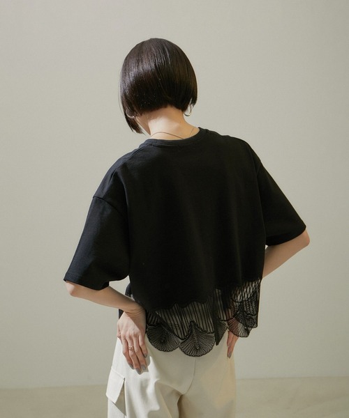 シェルスカラップTシャツ | サロン アダム エ ロペ(SALON adam