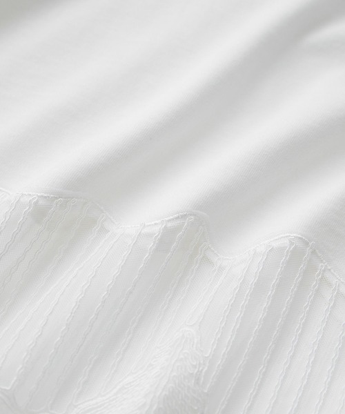 SALON adam et rope'（サロン アダム エ ロペ）の「シェルスカラップTシャツ 2（Tシャツ/カットソー・レディース・ブラック/オフホワイト・FREE）」の22枚目の写真