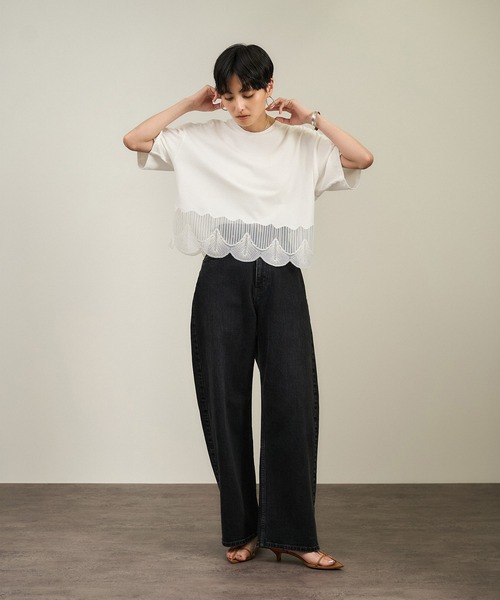楽天市場】シェルスカラップTシャツ 2 SALON adam et rope