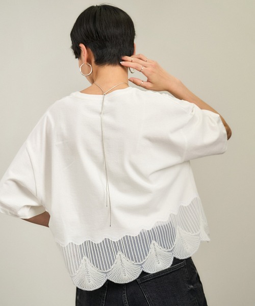 SALON adam et rope シェルスカラップTシャツ シェルスカラップTシャツ 2（Tシャツ/カットソー）｜SALON adam et