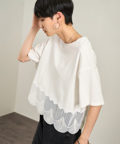 サロンアダムエロペ　シェルスカラップTシャツ 楽天市場】シェルスカラップTシャツ 2 SALON adam et rope
